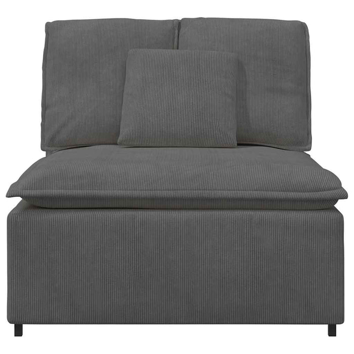 Modul central canapea modulară cu perne gri închis 100 cm - WALTI WALTI