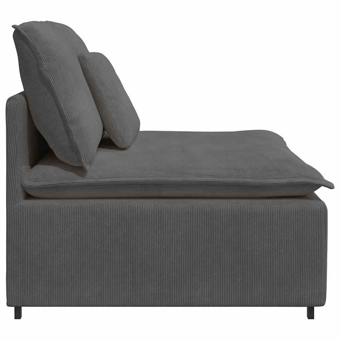 Modul central canapea modulară cu perne gri închis 100 cm - WALTI WALTI