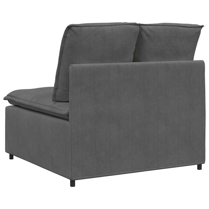 Modul central canapea modulară cu perne gri închis 100 cm - WALTI WALTI