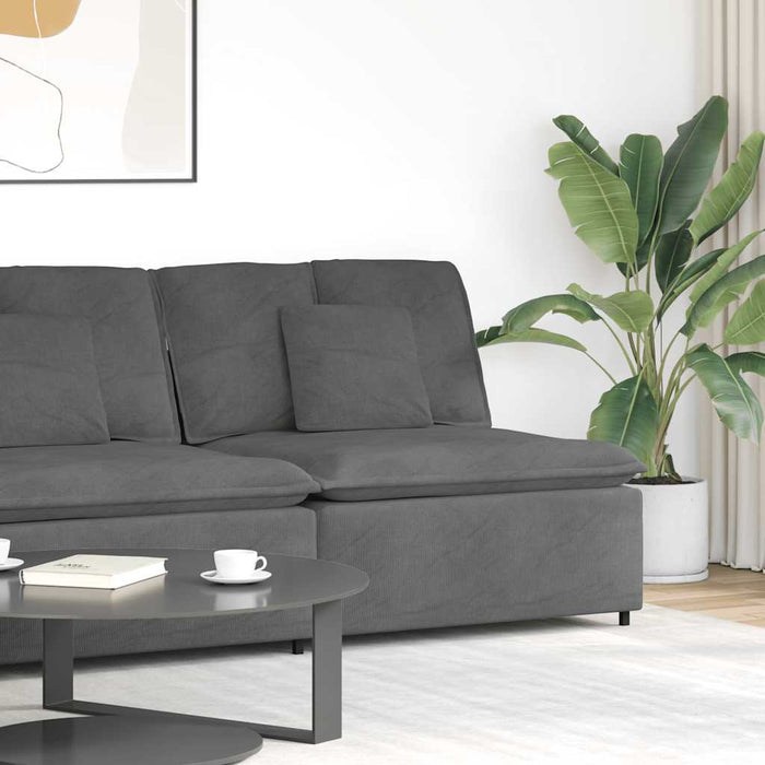 Modul central canapea modulară cu perne gri închis 100 cm - WALTI WALTI