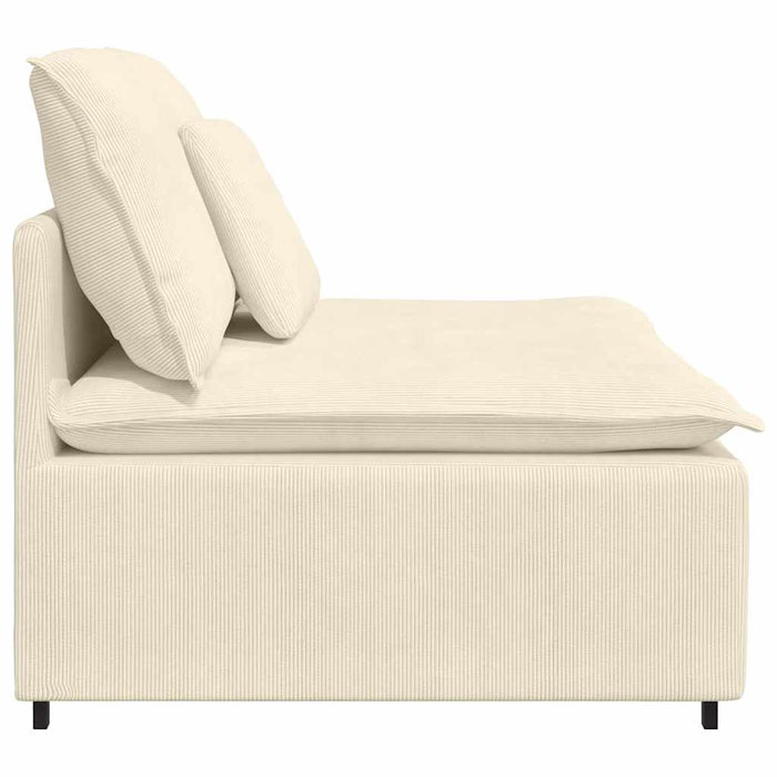 Modul central canapea modulară cu perne, crem, 100 cm - WALTI WALTI