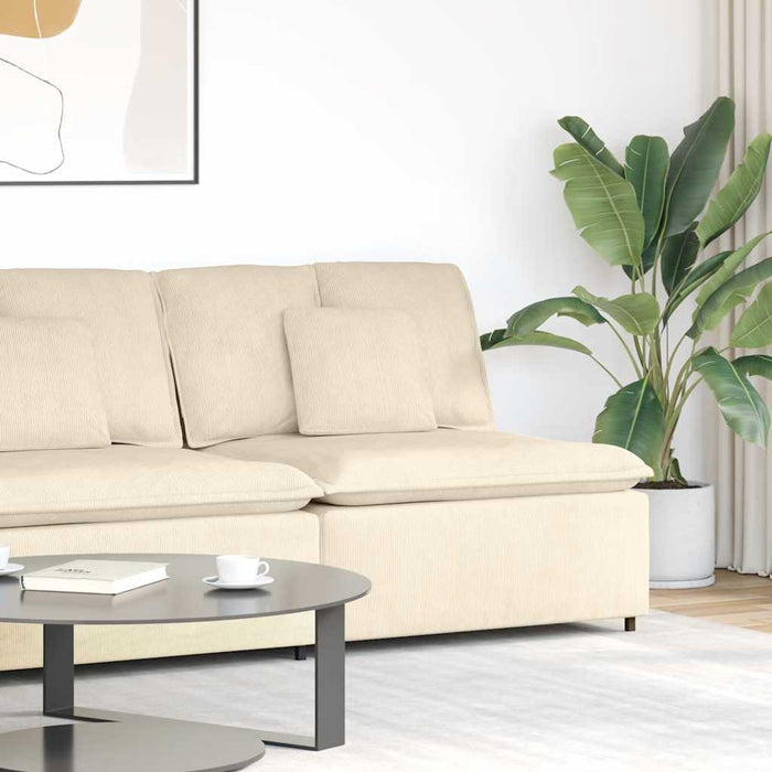 Modul central canapea modulară cu perne, crem, 100 cm - WALTI WALTI