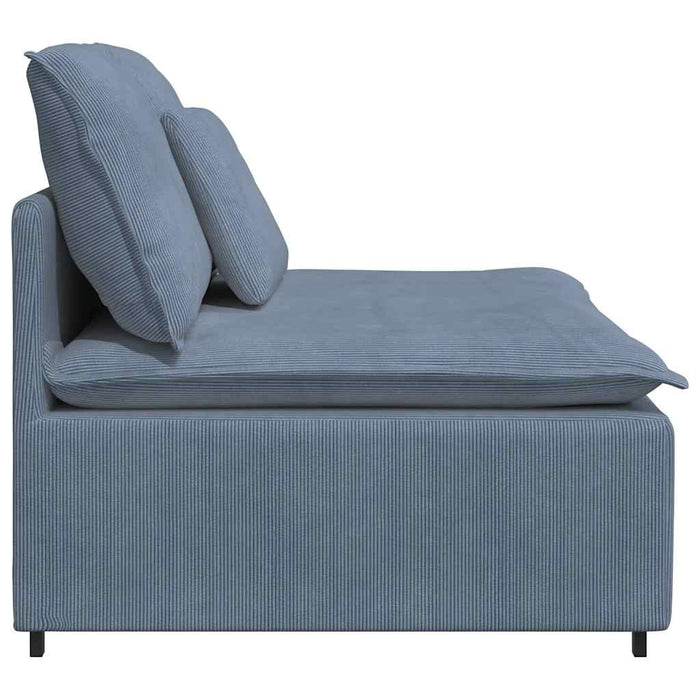 Modul central canapea modulară cu perne, albastru, 100 cm - WALTI WALTI