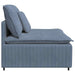 Modul central canapea modulară cu perne, albastru, 100 cm - WALTI WALTI