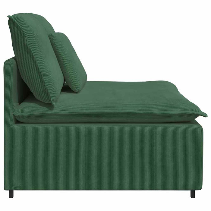 Modul central canapea modulară cu perne, verde închis, 100 cm - WALTI WALTI