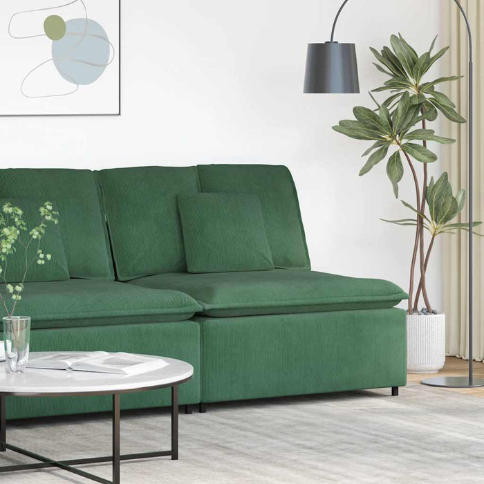 Modul central canapea modulară cu perne, verde închis, 100 cm - WALTI WALTI