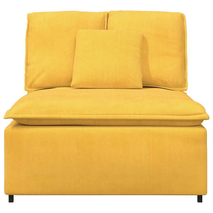 Modul central canapea modulară cu perne, galben deschis, 100 cm - WALTI WALTI