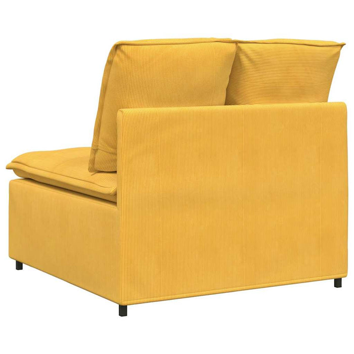 Modul central canapea modulară cu perne, galben deschis, 100 cm - WALTI WALTI