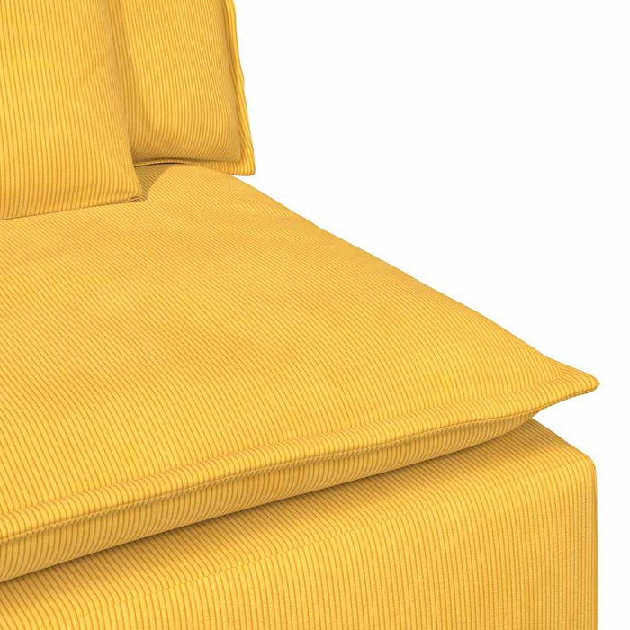 Modul central canapea modulară cu perne, galben deschis, 100 cm - WALTI WALTI