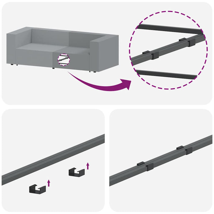 Modul central canapea modulară cu perne, galben deschis, 100 cm - WALTI WALTI