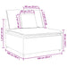 Modul central canapea modulară cu perne, galben deschis, 100 cm - WALTI WALTI