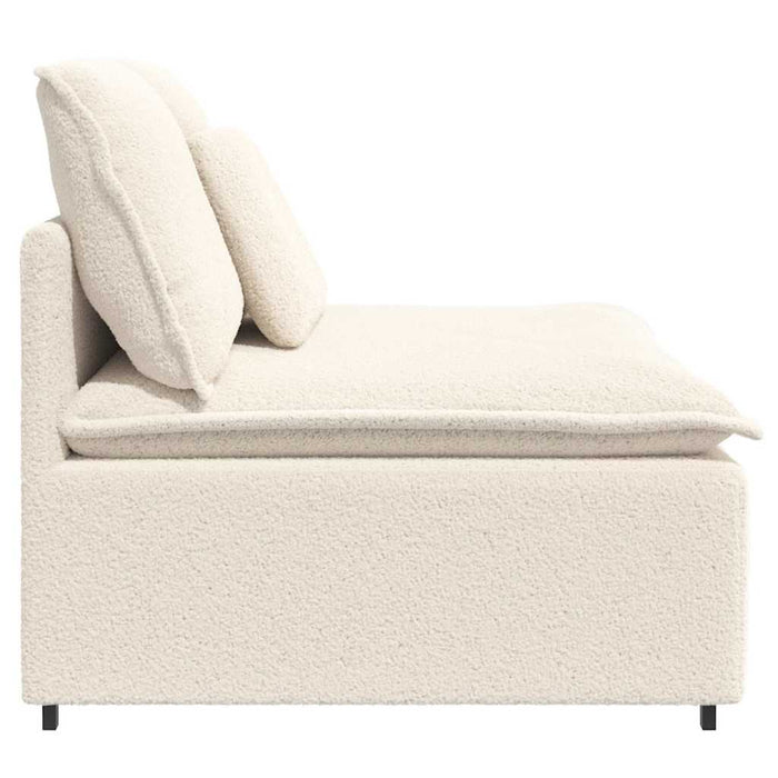 Modul central canapea modulară cu perne, crem, 100 cm - WALTI WALTI