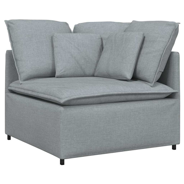 Modul modular de colț pentru canapea cu perne gri deschis 100cm - WALTI WALTI