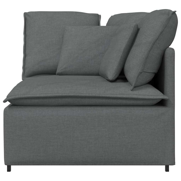 Modul de colț pentru canapea modulară cu perne gri închis 100cm - WALTI WALTI