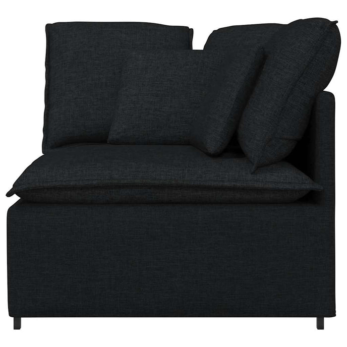 Modul de colț pentru canapea modulară cu perne, negru, 100 cm - WALTI WALTI