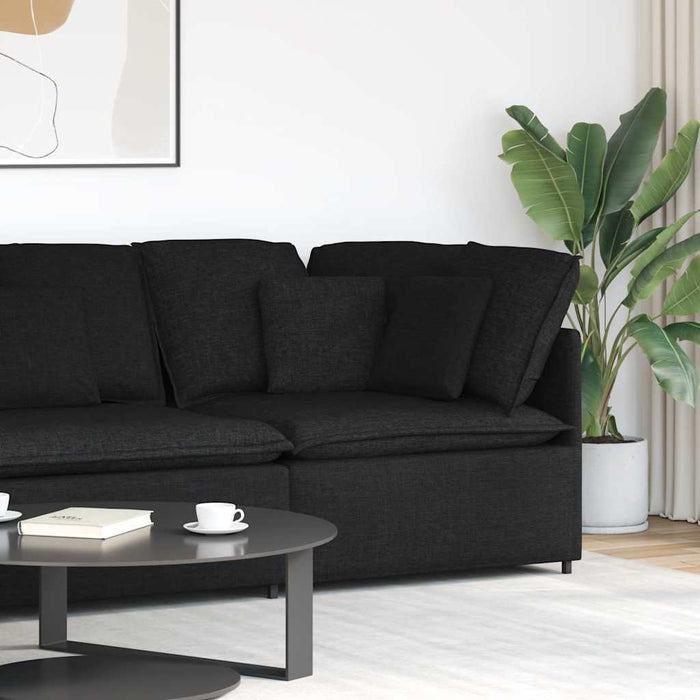 Modul de colț pentru canapea modulară cu perne, negru, 100 cm - WALTI WALTI