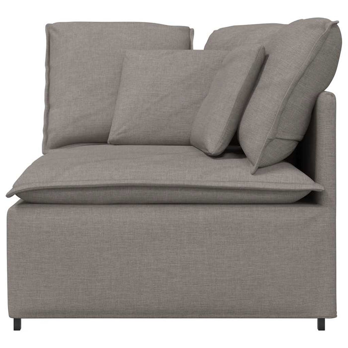 Modul de colț pentru canapea modulară cu perne gri taupe 100 cm - WALTI WALTI