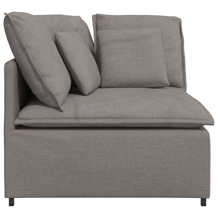 Modul de colț pentru canapea modulară cu perne gri taupe 100 cm - WALTI WALTI