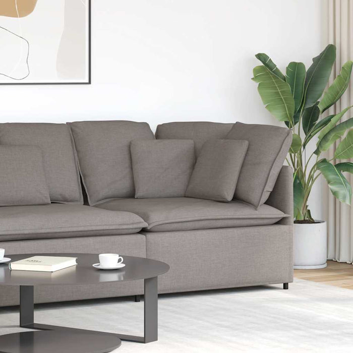 Modul de colț pentru canapea modulară cu perne gri taupe 100 cm - WALTI WALTI