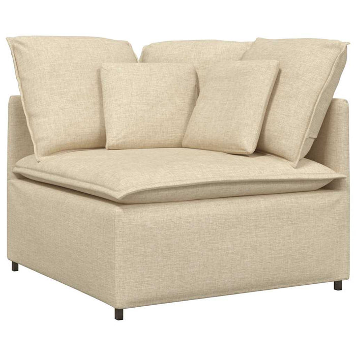 Modul de colț pentru canapea modulară cu perne, crem, 100 cm - WALTI WALTI