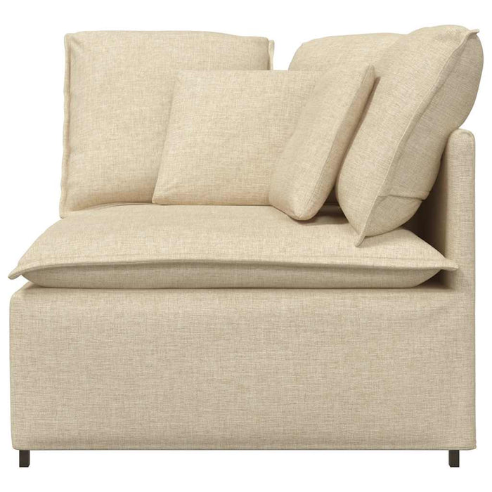 Modul de colț pentru canapea modulară cu perne, crem, 100 cm - WALTI WALTI