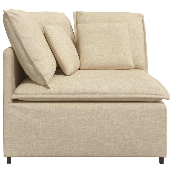 Modul de colț pentru canapea modulară cu perne, crem, 100 cm - WALTI WALTI