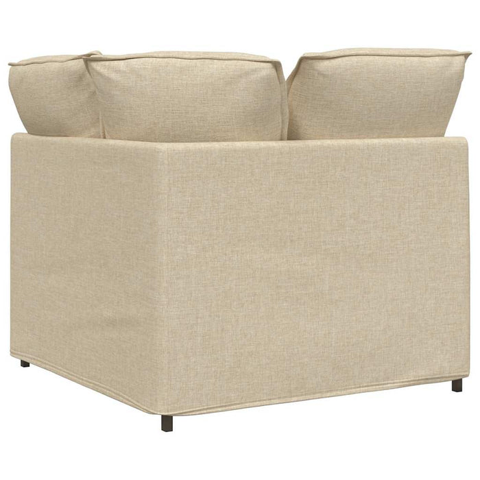 Modul de colț pentru canapea modulară cu perne, crem, 100 cm - WALTI WALTI