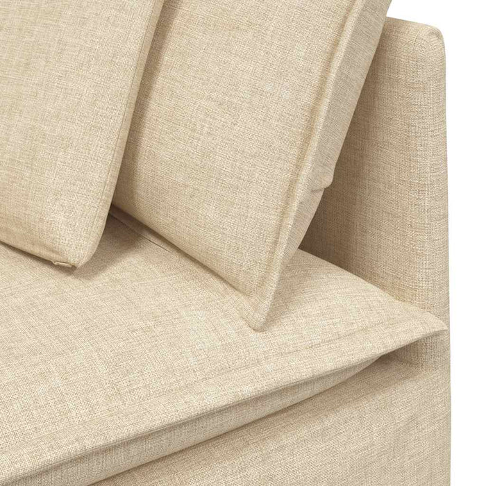 Modul de colț pentru canapea modulară cu perne, crem, 100 cm - WALTI WALTI