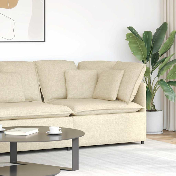 Modul de colț pentru canapea modulară cu perne, crem, 100 cm - WALTI WALTI