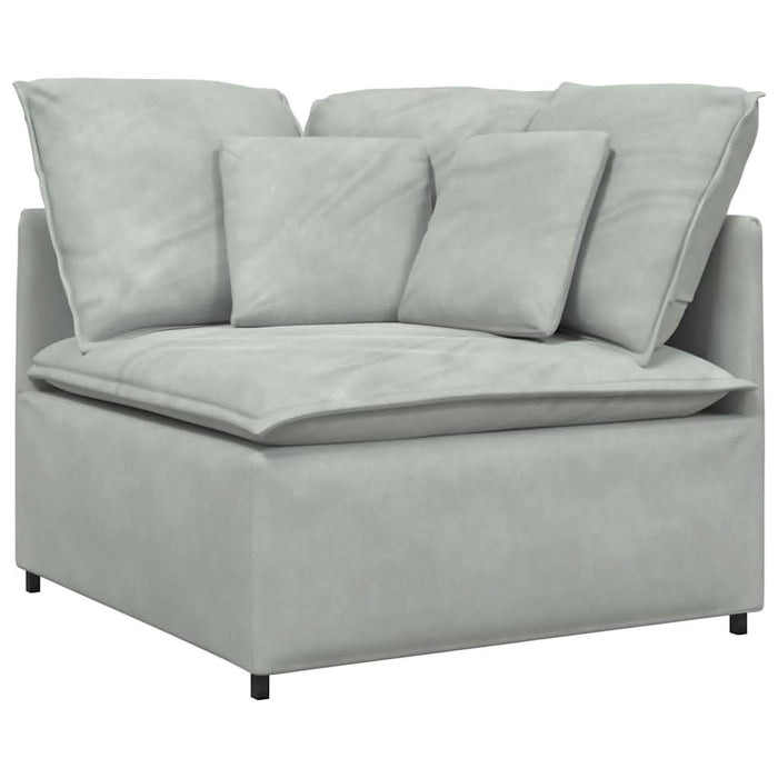 Modul modular de colț pentru canapea cu perne gri deschis 100cm - WALTI WALTI