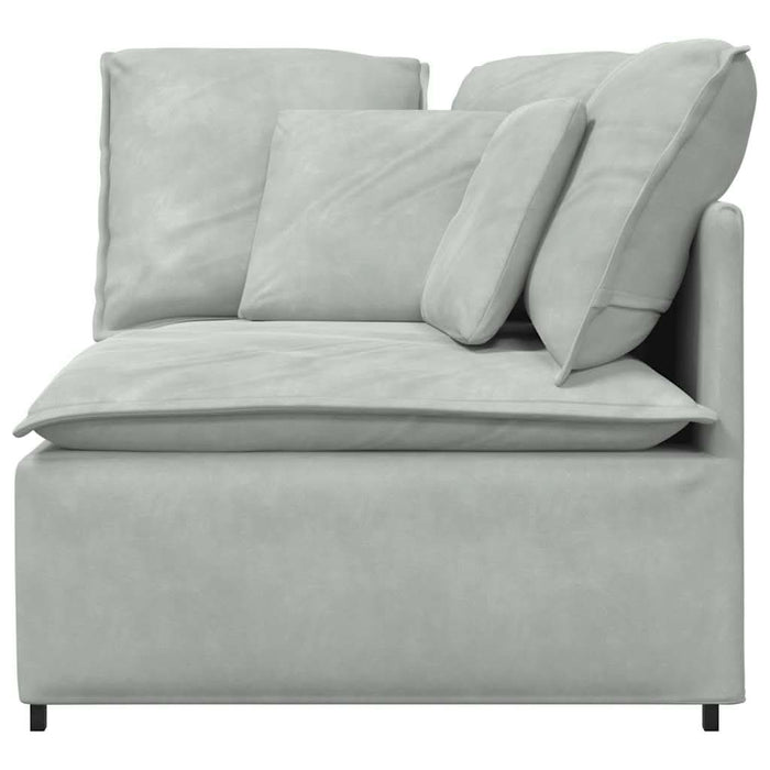 Modul modular de colț pentru canapea cu perne gri deschis 100cm - WALTI WALTI