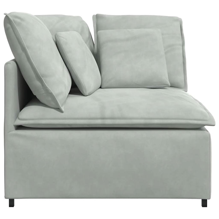 Modul modular de colț pentru canapea cu perne gri deschis 100cm - WALTI WALTI