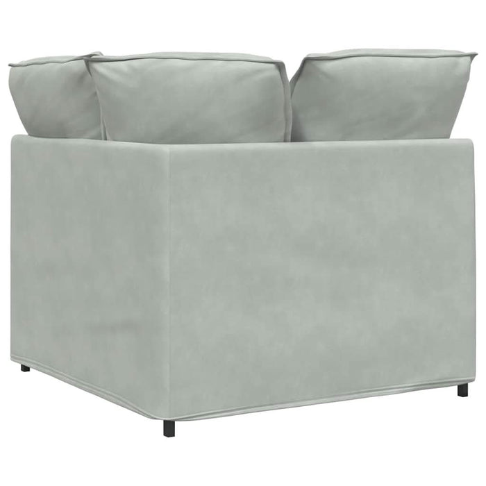 Modul modular de colț pentru canapea cu perne gri deschis 100cm - WALTI WALTI