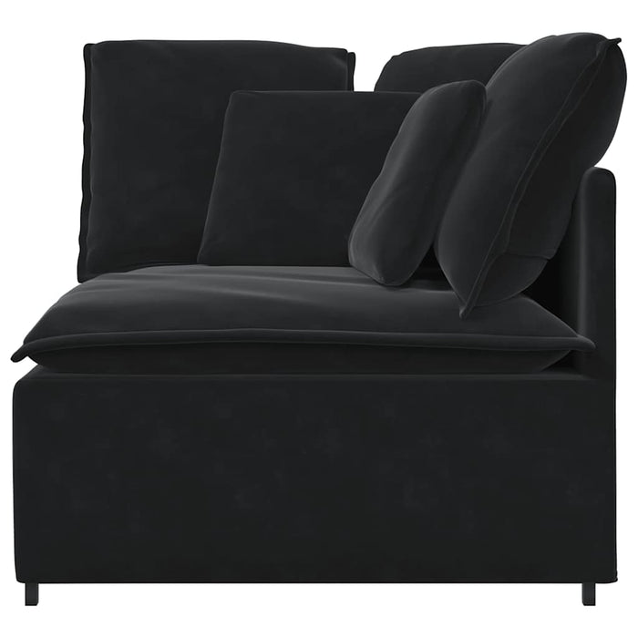 Modul de colț pentru canapea modulară cu perne, negru, 100 cm - WALTI WALTI