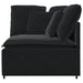 Modul de colț pentru canapea modulară cu perne, negru, 100 cm - WALTI WALTI