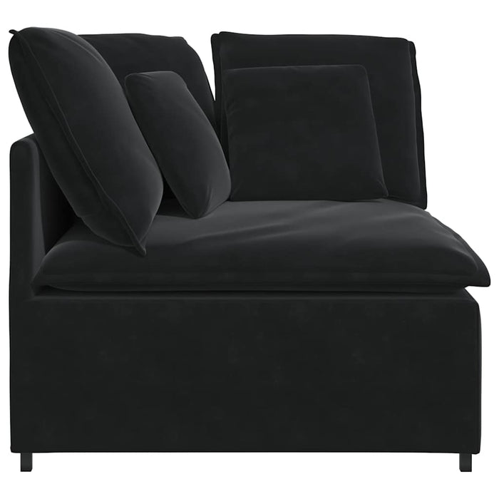 Modul de colț pentru canapea modulară cu perne, negru, 100 cm - WALTI WALTI