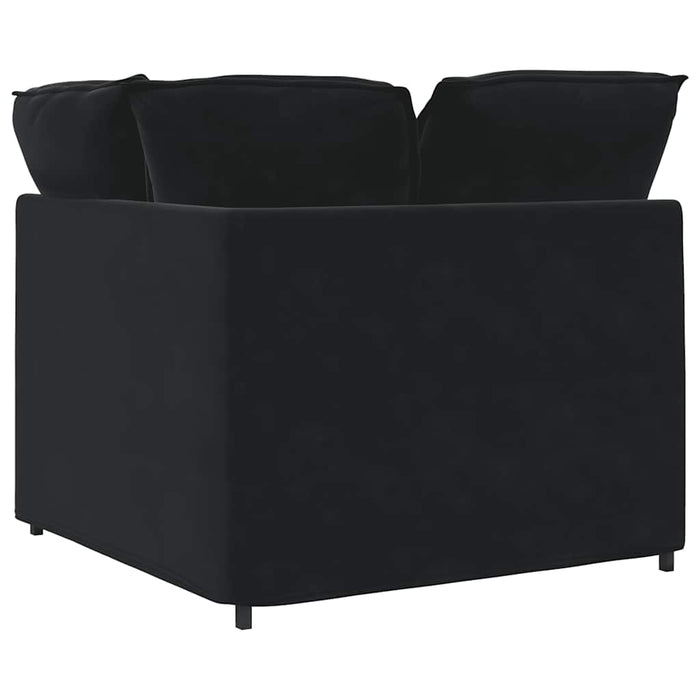 Modul de colț pentru canapea modulară cu perne, negru, 100 cm - WALTI WALTI