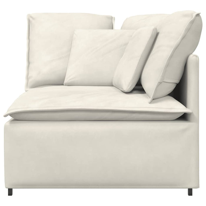 Modul de colț pentru canapea modulară cu perne, crem, 100 cm - WALTI WALTI