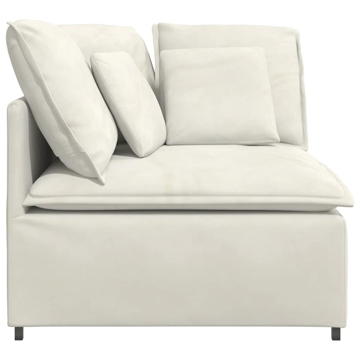 Modul de colț pentru canapea modulară cu perne, crem, 100 cm - WALTI WALTI