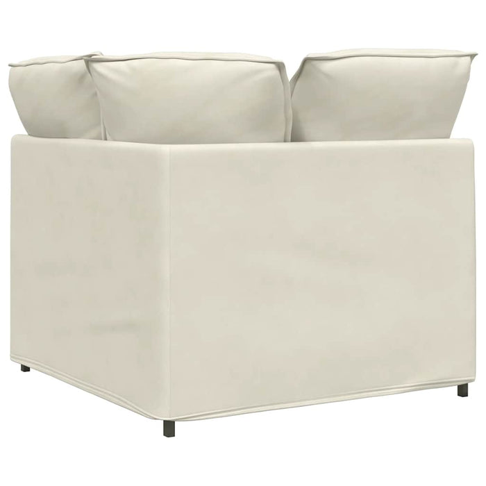 Modul de colț pentru canapea modulară cu perne, crem, 100 cm - WALTI WALTI
