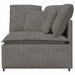 Modul modular de colț pentru canapea cu perne gri deschis 100cm - WALTI WALTI
