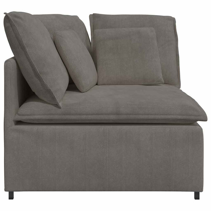 Modul modular de colț pentru canapea cu perne gri deschis 100cm - WALTI WALTI