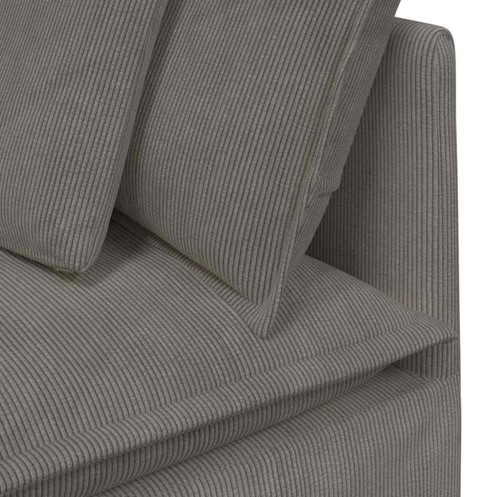 Modul modular de colț pentru canapea cu perne gri deschis 100cm - WALTI WALTI