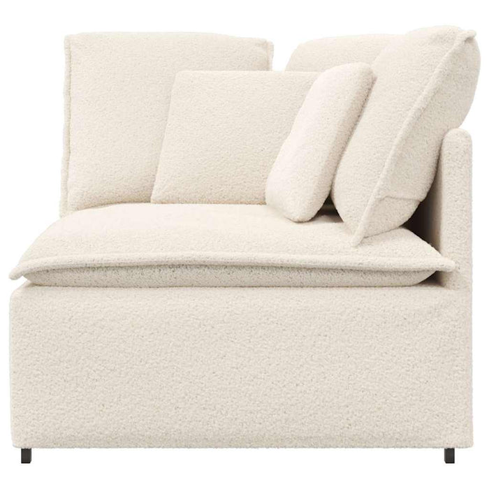 Modul de colț pentru canapea modulară cu perne, crem, 100 cm - WALTI WALTI