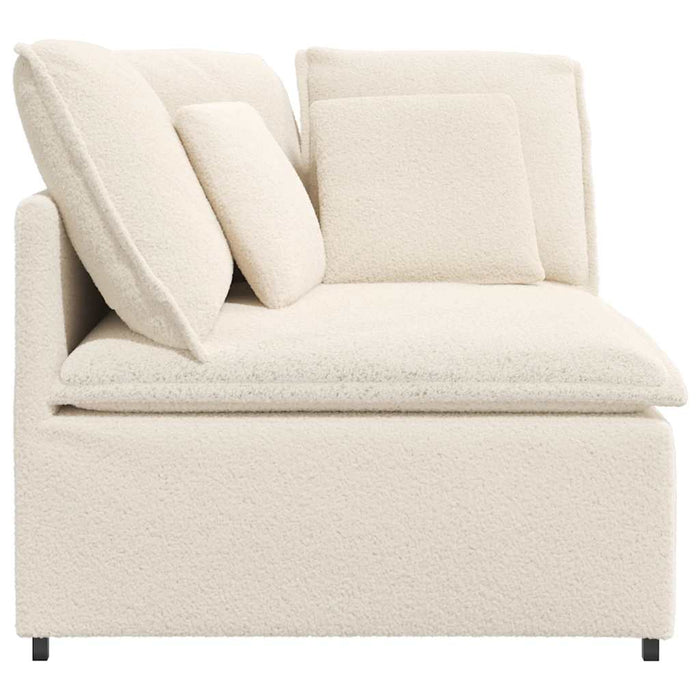 Modul de colț pentru canapea modulară cu perne, crem, 100 cm - WALTI WALTI