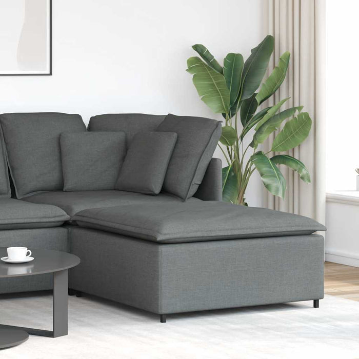 Modul taburet modular pentru canapea, gri închis, 100x100x48 cm - WALTI WALTI