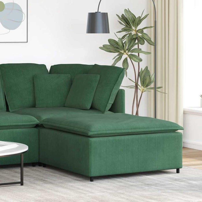 Modul taburet modular pentru canapea, verde închis, 100x100x48 cm - WALTI WALTI