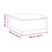 Taburet modular pentru canapea, galben deschis, 100x100x48 cm - WALTI WALTI