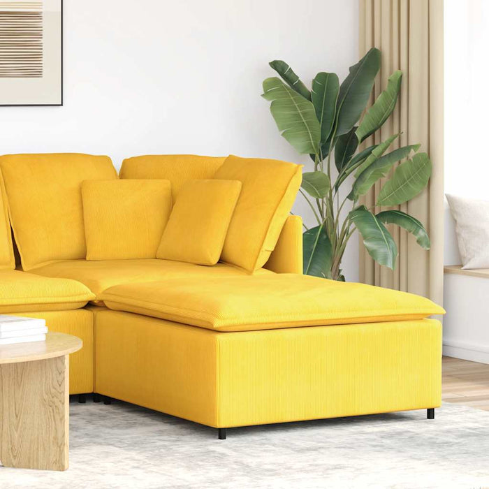 Taburet modular pentru canapea, galben deschis, 100x100x48 cm - WALTI WALTI