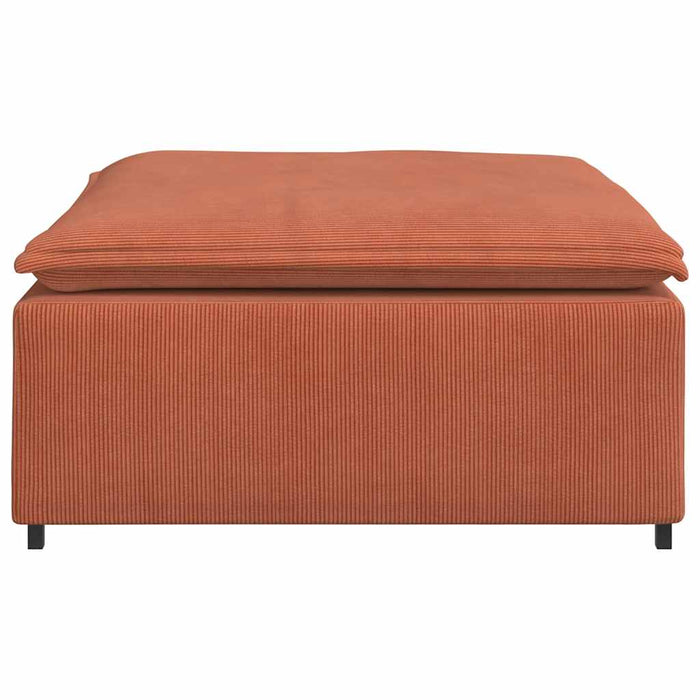 Modul taburet modular pentru canapea, roșu, portocaliu, 100x100x48 cm WALTI